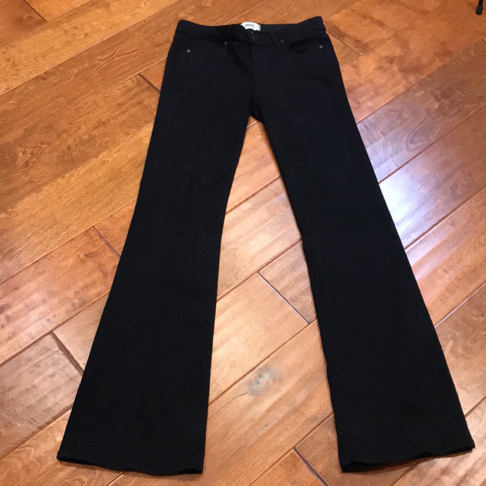 Paige Skyline Boot Black Denim Bootcut / Slight Flare Denim Jeans